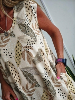 Vestido Hojas Cey de Punto Last c/ Bolsillo - comprar online
