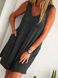 Vestido Rib Liviano Last con Spandex c/ Bolsillo - comprar online