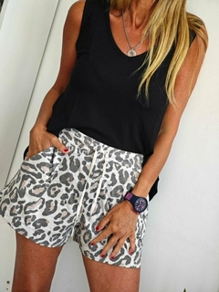 Short flame print St Marie