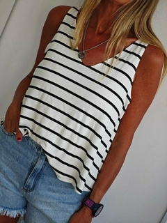 Musculosa rayada evase