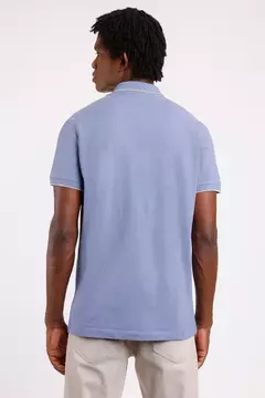 POLO COM ZÍPER ALUMÍNIO COM CINZA - comprar online