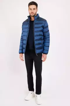 JAQUETA PUFFER RIP STOP LIQUID REPELLER AZUL BIC - comprar online