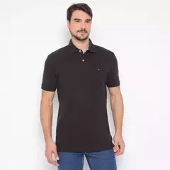 Polo Zoomp Em Piquet Preta