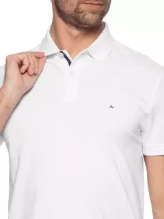 Polo Masculina Detalhe Interno - Branco - comprar online