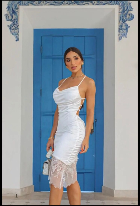 Vestido com renda Juliana