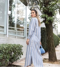Vestido Chemise listrado - comprar online