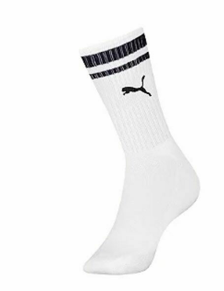 MEIA MAS CANO LONGO - BRANCO/PRETA PUMA - comprar online