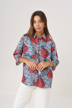 CAMISA LA BORDEVOY MUJER, RED VELVET