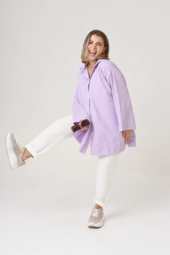 CAMISA LA BORDEVOY MUJER, TOTTENHAM LILA - LA BORDEVOY