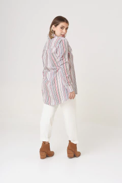 CAMISA LA BORDEVOY MUJER, MIL RAYAS MANGAS LARGAS - comprar online