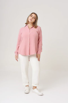 CAMISA LA BORDEVOY MUJER, ROSA MANGAS LARGAS - comprar online