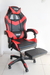 Silla Gamer Reclinable Con Apoyapies Negro con Rojo Odin