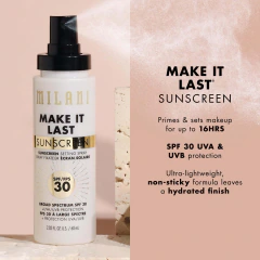 Spray protector solar SPF 30 fijador Milani - comprar en línea