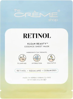 5 Mascarillas koreana facial con retinol The crème