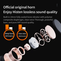 Imagen de Auricular Bone Conduction X50 Low Latency Bluetooth 5.3 8Hrs Black
