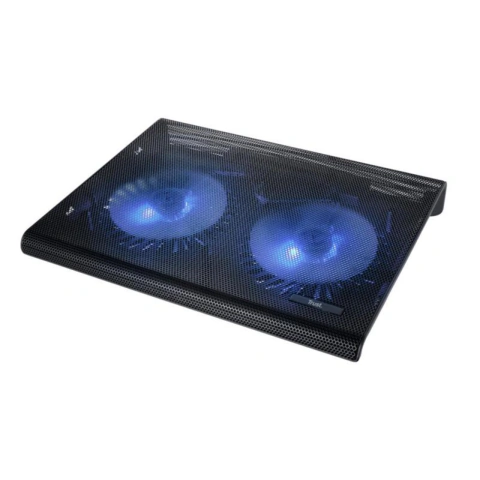 Base refrigerante Trust Azul para notebook con doble ventilador