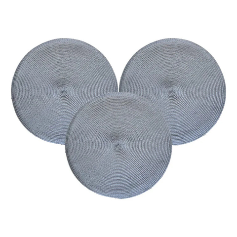 Individual Pvc gris topo 38cm - comprar online