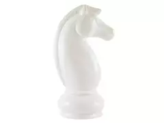 Pieza de ajedrez caballo blanco