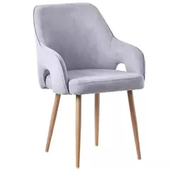 Sillon Viena tapizado Gris claro