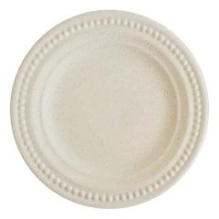 PLATO PLAYO DOTS BLANCO JASPEADO
