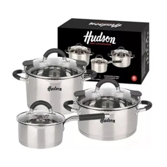 Juego Bateria Acero triple fondo Hudson 6pz en internet