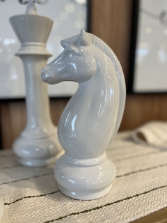 Pieza de ajedrez caballo blanco - comprar online