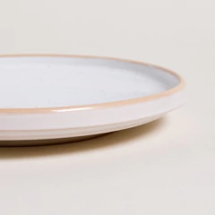Plato Postre Tozeur Nego Blanco 20cm en internet