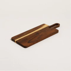 TABLA OVALADA DE ACACIA KIKAR RECTA - comprar online
