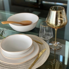 Set x6 Copas cristal doradas 750ml - comprar online