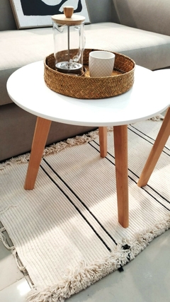 Mesitas Ratona Estocolmo x2 Laqueada Blanca - tienda online