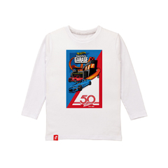 Remera Hot Wheels 50 Manga Larga Niños