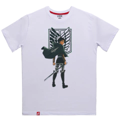 Remera Hombre Ataque a los Titanes Levi El Danzante