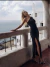 VESTIDO OMBRO UNICO LUREX PRETO - comprar online