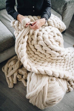 2 X 1 DIA DEL AMIGO- KIT MANTA XXL : Lana + Tutorial - comprar online