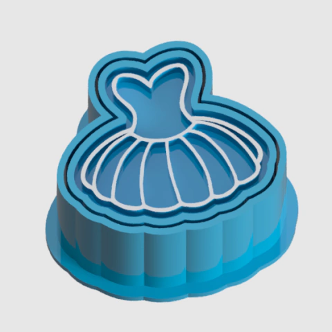 Ejetor Modelador Para brigadeiro - Vestido de ballet