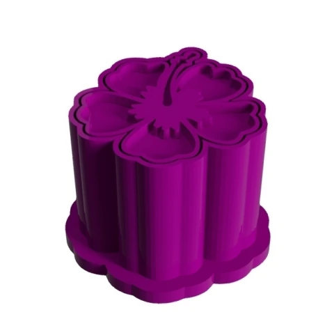 Kit Ejetor Modelador de Brigadeiro Tema Flor Doces Festa