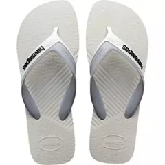 Sandálias Havaianas Dual Branco/Cinza 43/44