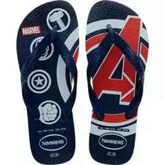 Sandálias Havaianas Top Marvel Logomania Marinho 43/44