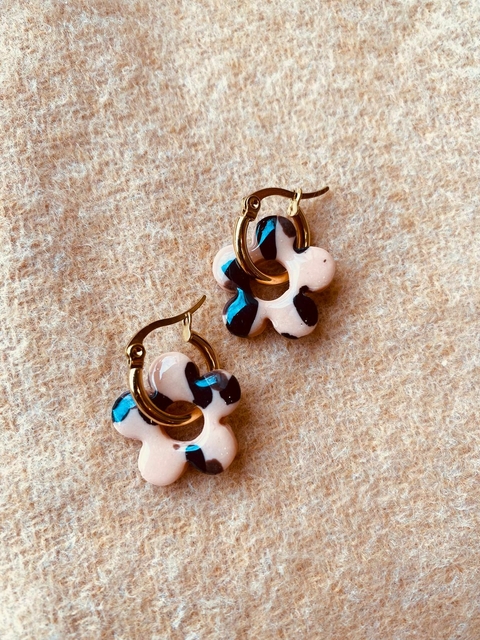 Aros FLOR Animal Print - comprar online