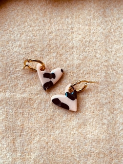 Aros CORAZÓN Animal Print