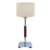 VELADOR PLATIL BASE CUADRADA CON CUERO - Dc Deco
