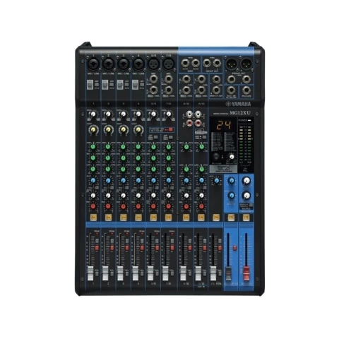 Mesa de Som Yamaha MG12XU Bivolt com 12 Entradas Gravação e Reprodução em 24-bit