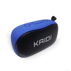 Caixa De Som Bluetooth Com Microfone FM 6Wrms Kaidi KD811 Preto/Azul - comprar online
