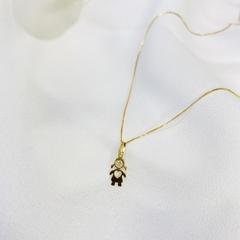 Pingente Menina em Ouro 18k