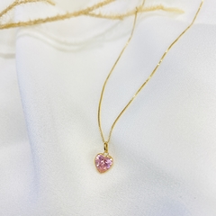 Pingente Coração Rosa