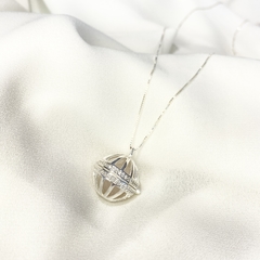 Relicário com Pedra do Amor em Prata 925 - comprar online