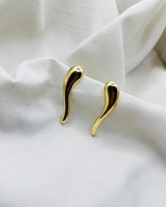 Brinco Orgânico Banhado a Ouro
