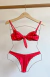 Biquini Tina - vermelho - mar e forma
