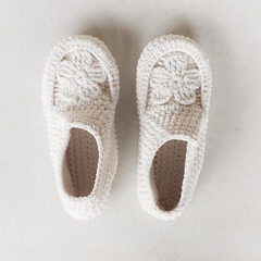 Pantuflas bota micropolar crudo
