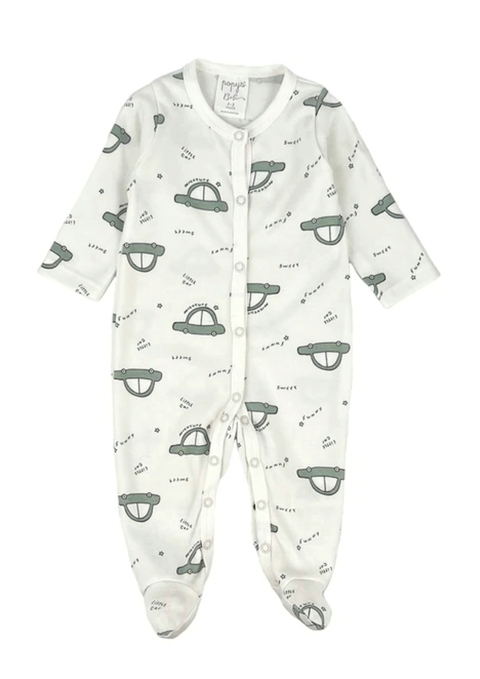 Pijama Autitos verde
